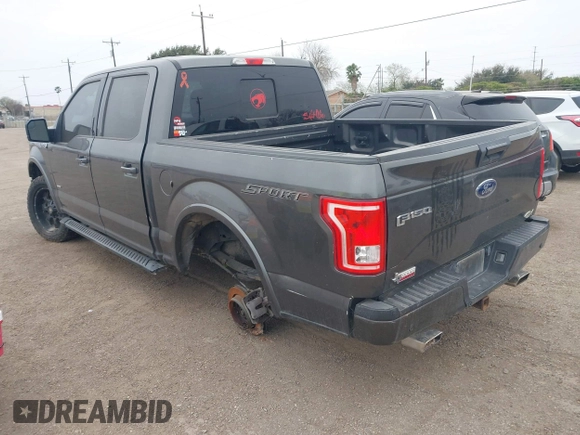 2016 Ford F-150 XL with VIN 1FTEW1CG6GKD87185, listed as a IAAI auction lot 41624791 with 184,522 mi miles and . Bid and sale history available at carsss.com. Image 3.