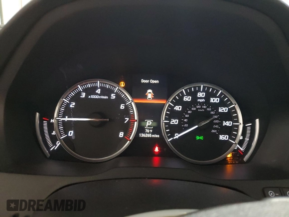 2014 Acura MDX Advance with VIN 5FRYD4H82EB042024, listed as a Copart auction lot 59236615 with 136,265 mi miles and Salvage title. Bid and sale history available at DreamBid. Image 9.