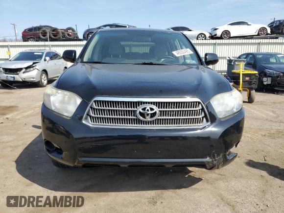 2010 Toyota Highlander Hybrid with VIN JTEBW3EH3A2044387, listed as a Copart auction lot 48630495 with 57,428 mi miles and Salvage Title. Bid and sale history available at carsss.com. Image 5.
