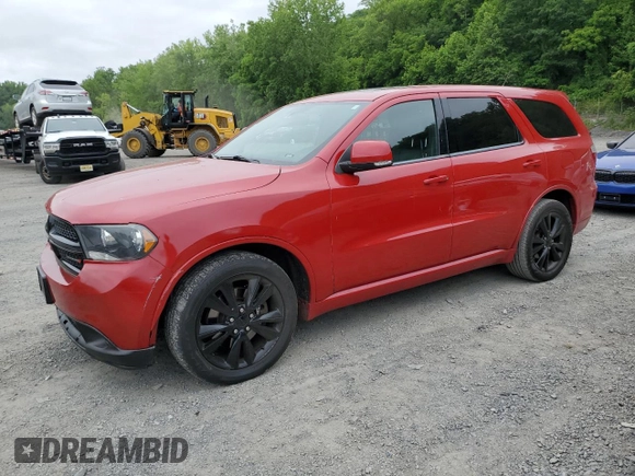 2013 Dodge Durango R/T with VIN 1C4SDJCTXDC688165, listed as a Copart auction lot 61071195 with 139,075 mi miles and Salvage title. Bid and sale history available at DreamBid. Image 1.