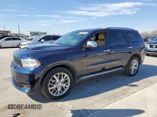 2014 Dodge Durango Citadel with VIN 1C4SDJET5EC281515, listed as a Copart auction lot 45674365 with 179,183 mi miles and Clean Title. Bid and sale history available at DreamBid. Image 1.