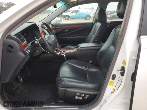 2012 Lexus LS 460 with VIN JTHCL5EF2C5015183, listed as a Copart auction lot 45860465 with 127,876 mi miles and Salvage title. Bid and sale history available at DreamBid. Image 7.