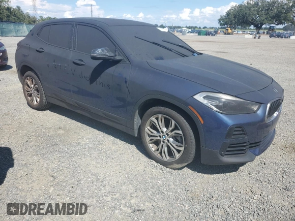2021 BMW X2 sDrive28i with VIN WBXYH9C01M5T07944, listed as a Copart auction lot 73800944 with 0 mi miles and Salvage Title. Bid and sale history available at carsss.com. Image 4.