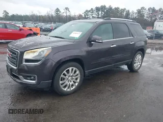 2015 GMC Acadia SLT with VIN 1GKKVRKD7FJ352840, listed as a IAAI auction lot 41803477 with 237,012 mi miles. Bid and sale history available at carsss.com. Image 2.