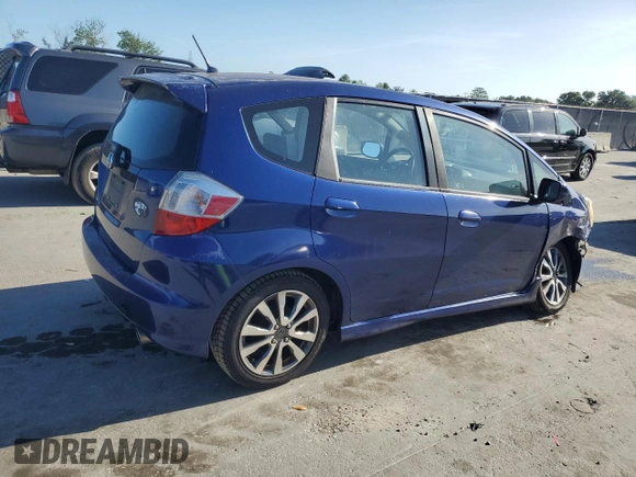 2012 Honda Fit Sport with VIN JHMGE8H58CC032971, listed as a Copart auction lot 51586445 with 125,128 mi miles and Salvage Title. Bid and sale history available at carsss.com. Image 3.