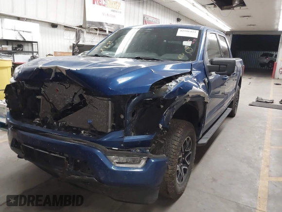 2022 Ford F-150 XL with VIN 1FTFW1E82NKE39483, listed as a IAAI auction lot 42591423 with 51,701 mi miles and . Bid and sale history available at DreamBid. Image 6.