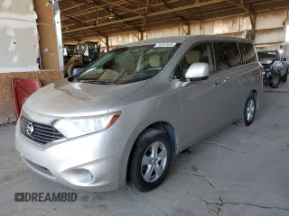 2013 Nissan Quest SV with VIN JN8AE2KP6D9070068, listed as a Copart auction lot 56397695 with 128,005 mi miles and Clean title. Bid and sale history available at DreamBid. Image 1.