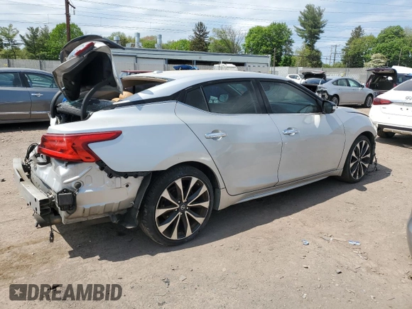 2016 Nissan Maxima SR z VIN 1N4AA6AP8GC403562, wystawiony jako Copart lot #55181945 z przebiegiem 148 608 mil mil oraz Szkoda całkowita • Salvage title. Historia ofert i sprzedaży dostępna na DreamBid. Obrazek 3.