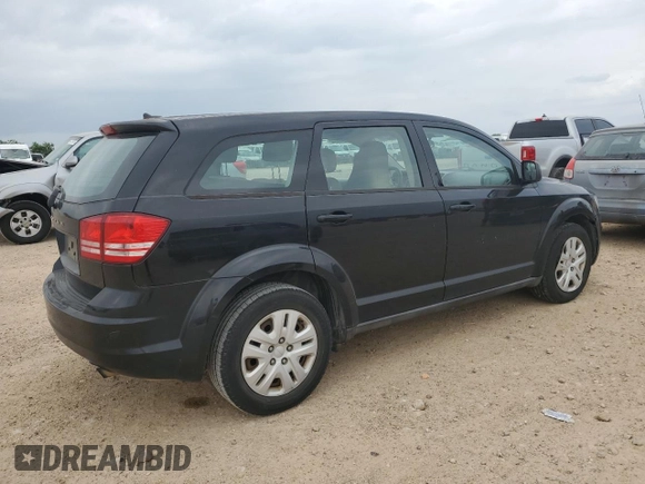 2013 Dodge Journey SE with VIN 3C4PDCABXDT687551, listed as a Copart auction lot 54095375 with 108,991 mi miles and Clean title. Bid and sale history available at DreamBid. Image 3.