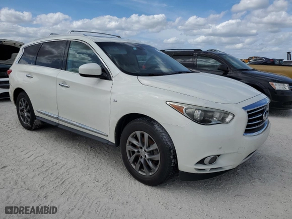 2015 Infiniti QX60 with VIN 5N1AL0MN7FC560196, listed as a Copart auction lot 75394234 with 0 mi miles and Non Repairable. Bid and sale history available at carsss.com. Image 4.