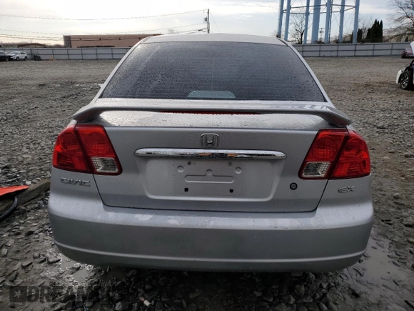 2003 Honda Civic EX with VIN 2HGES25753H588044, listed as a Copart auction lot 49589215 with 231,351 mi miles and Salvage Title. Bid and sale history available at DreamBid. Image 6.