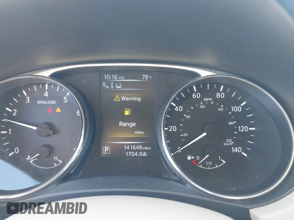 2015 Nissan Rogue SL with VIN 5N1AT2MT6FC755975, listed as a IAAI auction lot 41816748 with 141,648 mi miles. Bid and sale history available at carsss.com. Image 7.