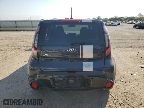 2016 Kia Soul + with VIN KNDJP3A55G7369904, listed as a Copart auction lot 75545644 with 58,224 mi miles and Salvage Title. Bid and sale history available at carsss.com. Image 6.