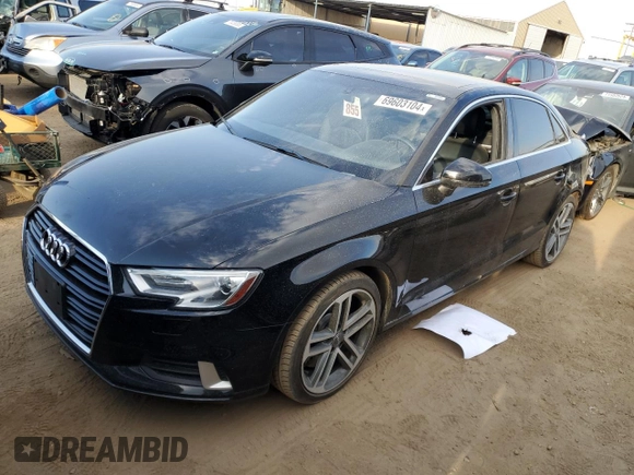 2019 Audi A3 Sedan Premium with VIN WAUBEGFF5K1018194, listed as a Copart auction lot 69603104 with 33,547 mi miles and Non Repairable. Bid and sale history available at carsss.com. Image 1.