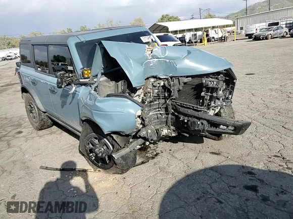 2022 Ford Bronco with VIN 1FMEE5DP4NLB75249, listed as a Copart auction lot 51797915 with 55,347 mi miles and Salvage Title. Bid and sale history available at DreamBid. Image 12.