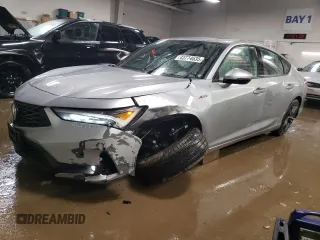 2024 Acura Integra w/A-Spec Technology Package with VIN 19UDE4H65RA018845, listed as a Copart auction lot 43774635 with 14,678 mi miles and Salvage Title. Bid and sale history available at carsss.com. Image 1.