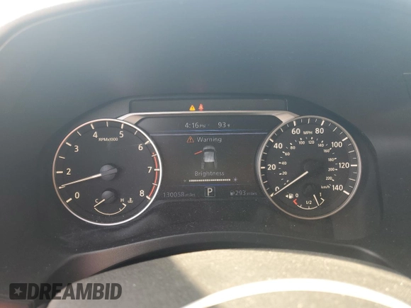 2020 Nissan Altima 2.5 SR with VIN 1N4BL4CV9LC224892, listed as a Copart auction lot 52260545 with 130,058 mi miles and Salvage Title. Bid and sale history available at carsss.com. Image 9.