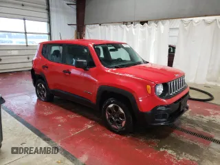 2016 Jeep Renegade Sport with VIN ZACCJBAW3GPC86911, listed as a Copart auction lot 46938265 with 91,630 mi miles and Salvage Title. Bid and sale history available at DreamBid. Image 4.