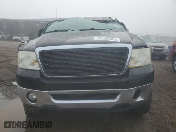 2006 Ford F-150 XLT with VIN 1FTPX14556FA61226, listed as a Copart auction lot 50329635 with 169,693 mi miles and Salvage Title. Bid and sale history available at carsss.com. Image 5.