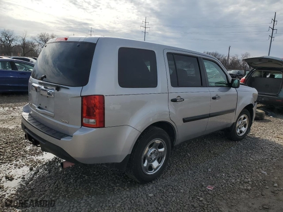 2015 Honda Pilot LX with VIN 5FNYF4H29FB023348, listed as a Copart auction lot 46155455 with 0 mi miles and Salvage Title. Bid and sale history available at carsss.com. Image 3.