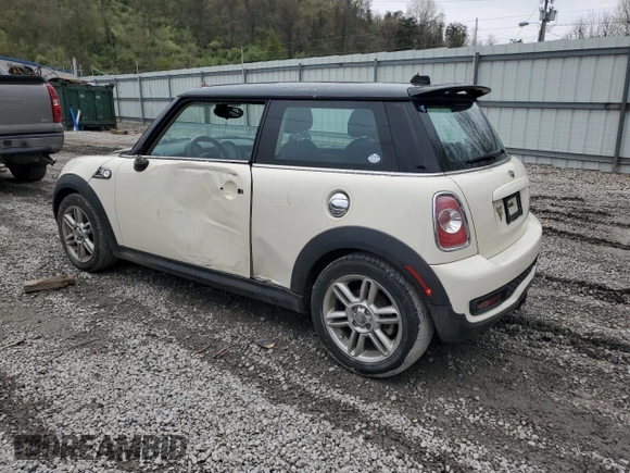 2012 MINI Hardtop S with VIN WMWSV3C53CTY27834, listed as a Copart auction lot 52616845 with 66,919 mi miles and Salvage Title. Bid and sale history available at DreamBid. Image 2.