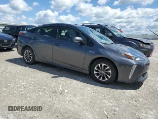 2022 Toyota Prius L Eco with VIN JTDKAMFU3N3155879, listed as a Copart auction lot 57252135 with 45,370 mi miles and Salvage title. Bid and sale history available at DreamBid. Image 4.