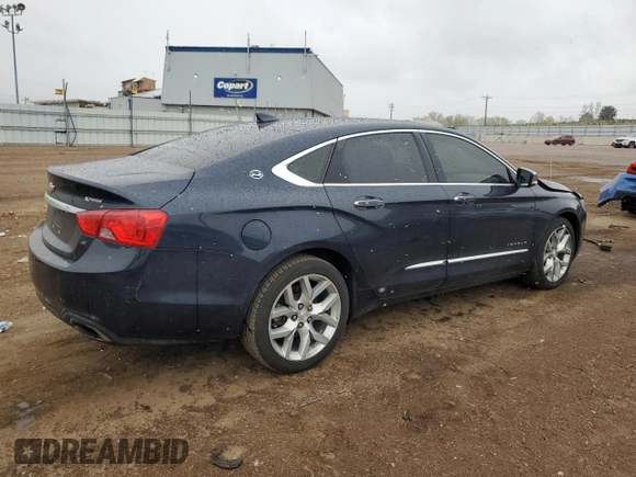 2018 Chevrolet Impala Premier with VIN 2G1125S30J9149785, listed as a Copart auction lot 53865465 with 82,582 mi miles and Salvage Title. Bid and sale history available at DreamBid. Image 3.