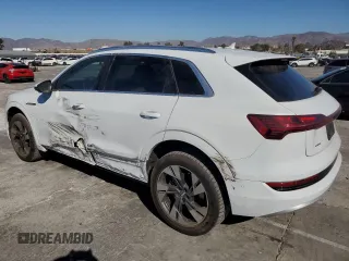 2021 Audi e-tron Premium Plus with VIN WA1LAAGE6MB001790, listed as a Copart auction lot 80484104 with 38,455 mi miles and Salvage title. Bid and sale history available at DreamBid. Image 2.