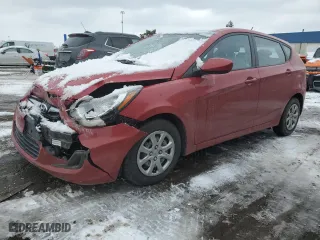 2013 Hyundai Accent GL with VIN KMHCT5AEXDU131393, listed as a Copart auction lot 45369305 with 65,798 mi miles and Clean Title. Bid and sale history available at carsss.com. Image 1.