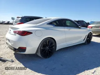 2021 Infiniti Q60 Red Sport 400 with VIN JN1FV7LK8MM530316, listed as a Copart auction lot 42025565 with 23,280 mi miles and Salvage title. Bid and sale history available at DreamBid. Image 3.