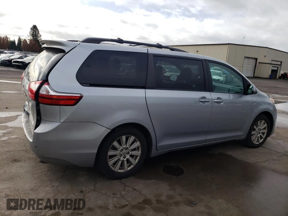 2017 Toyota Sienna XLE with VIN 5TDDZ3DC4HS168570, listed as a Copart auction lot 50559855 with 73,351 mi miles and Salvage title. Bid and sale history available at DreamBid. Image 3.
