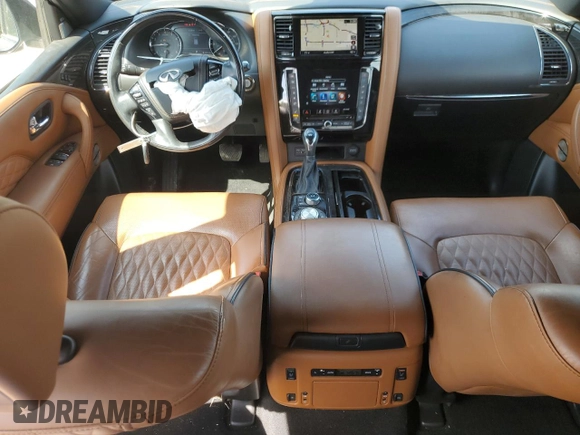 2021 Infiniti QX80 SENSORY with VIN JN8AZ2BC6M9475879, listed as a Copart auction lot 70437604 with 0 mi miles and Salvage Title. Bid and sale history available at carsss.com. Image 8.