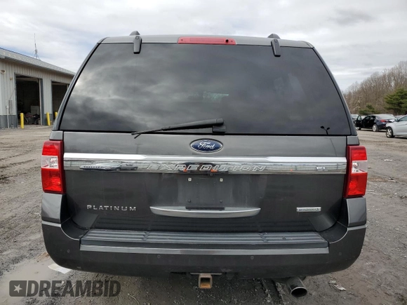 2017 Ford Expedition EL Platinum with VIN 1FMJK1MT7HEA62790, listed as a Copart auction lot 44686164 with 147,796 mi miles and Salvage Title. Bid and sale history available at carsss.com. Image 6.