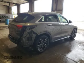 2021 Infiniti QX50 Luxe with VIN 3PCAJ5BBXMF104676, listed as a Copart auction lot 55590605 with 37,896 mi miles and Salvage title. Bid and sale history available at DreamBid. Image 3.