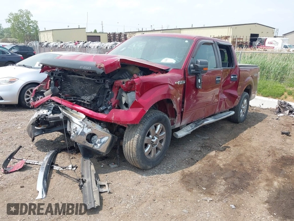 2014 Ford F-150 XL with VIN 1FTFW1EF2EKD03093, listed as a IAAI auction lot 42415531 with 153,811 mi miles and . Bid and sale history available at DreamBid. Image 2.