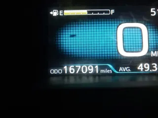 2018 Toyota Prius Two with VIN JTDKBRFU5J3081353, listed as a IAAI auction lot 41860691 with 167,091 mi miles and . Bid and sale history available at carsss.com. Image 15.