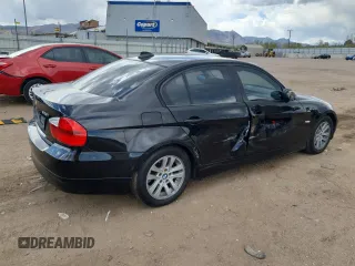 2007 BMW 3 Series 328i with VIN WBAVA33517KX74605, listed as a Copart auction lot 54376065 with 128,773 mi miles and Salvage Title. Bid and sale history available at DreamBid. Image 3.