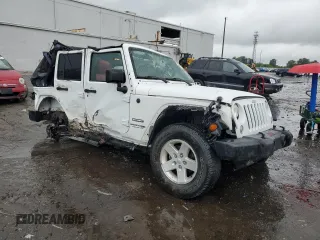 2018 Jeep Wrangler Unlimited Sport S z VIN 1C4BJWDG1JL855855, wystawiony jako Copart lot #56907455 z przebiegiem 61 437 mil mil oraz Szkoda całkowita • Salvage title. Historia ofert i sprzedaży dostępna na DreamBid. Obrazek 4.