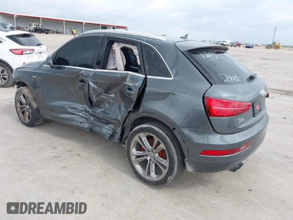 2018 Audi Q3 Premium Plus with VIN WA1HCCFS3JR002403, listed as a IAAI auction lot 42162008 with 94,175 mi miles. Bid and sale history available at carsss.com. Image 3.