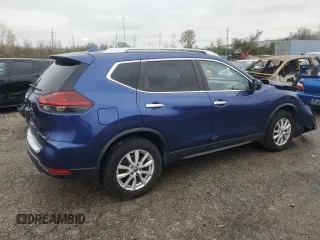 2019 Nissan Rogue S with VIN KNMAT2MV2KP504959, listed as a Copart auction lot 80275004 with 60,672 mi miles and Salvage Title. Bid and sale history available at carsss.com. Image 3.