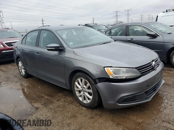 2012 Volkswagen Jetta SE with VIN 3VWDX7AJ3CM406558, listed as a Copart auction lot 47367825 with 163,613 mi miles and Salvage title. Bid and sale history available at DreamBid. Image 4.
