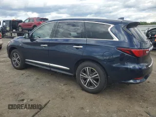 2019 Infiniti QX60 Luxe z VIN 5N1DL0MMXKC503487, wystawiony jako Copart lot #57797785 z przebiegiem 94 109 mil mil oraz Szkoda całkowita • Salvage title. Historia ofert i sprzedaży dostępna na DreamBid. Obrazek 2.