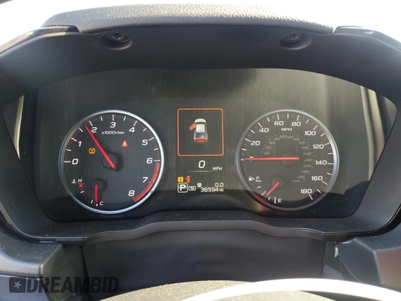 2022 Subaru WRX Premium with VIN JF1VBAH61N8007312, listed as a Copart auction lot 89149885 with 38,594 mi miles and Salvage Title. Bid and sale history available at carsss.com. Image 9.