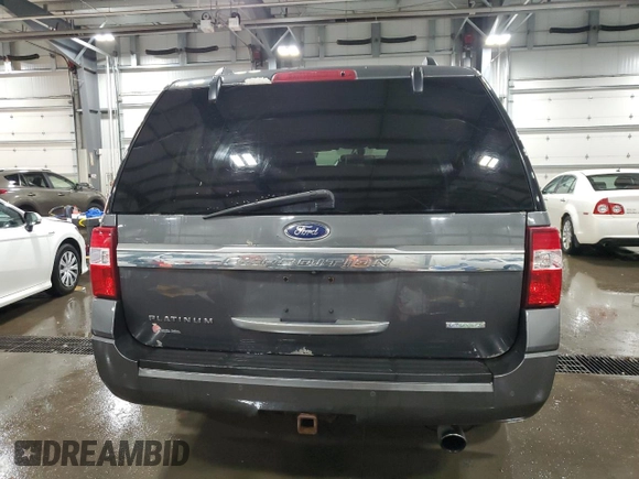2015 Ford Expedition Max Platinum with VIN 1FMJK1MT5FEF21604, listed as a Copart auction lot 79306064 with 206,641 mi miles and Salvage title. Bid and sale history available at DreamBid. Image 6.
