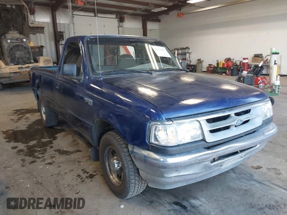 1997 Ford Ranger XLT with VIN 1FTCR10A7VUA22997, listed as a IAAI auction lot 42120989 with 231,765 mi miles. Bid and sale history available at carsss.com. Image 1.