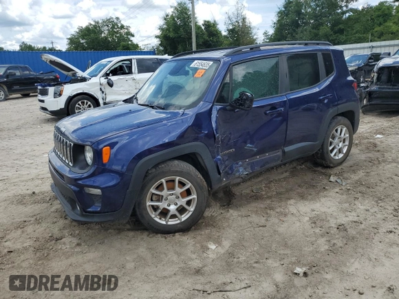 2019 Jeep Renegade Latitude with VIN ZACNJABB0KPK84392, listed as a Copart auction lot 61554635 with Not provided miles and Salvage title. Bid and sale history available at DreamBid. Image 1.