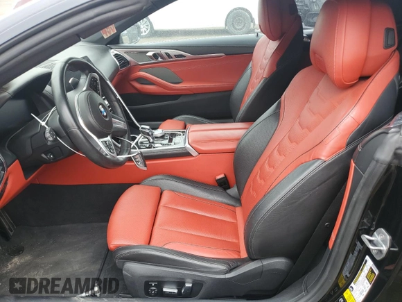 2019 BMW 8 Series M850i xDrive with VIN WBAFY4C51KBX39240, listed as a Copart auction lot 58042555 with 23,014 mi miles and Non repairable. Bid and sale history available at DreamBid. Image 7.