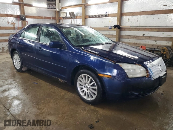 2006 Mercury Milan Premier with VIN 3MEHM08106R658929, listed as a Copart auction lot 45934655 with 124,787 mi miles and Salvage title. Bid and sale history available at DreamBid. Image 4.