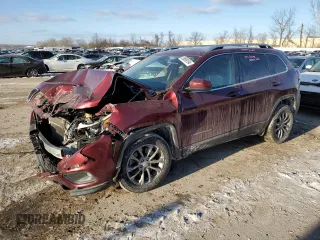 2019 Jeep Cherokee Altitude with VIN 1C4PJLLB9KD419955, listed as a Copart auction lot 38898194 with 60,013 mi miles and Salvage Title. Bid and sale history available at carsss.com. Image 1.