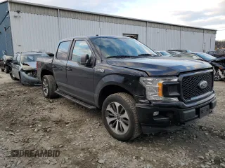 2019 Ford F-150 XL with VIN 1FTEW1EP5KFC28415, listed as a Copart auction lot 87907695 with 39,981 mi miles and Salvage Title. Bid and sale history available at carsss.com. Image 4.